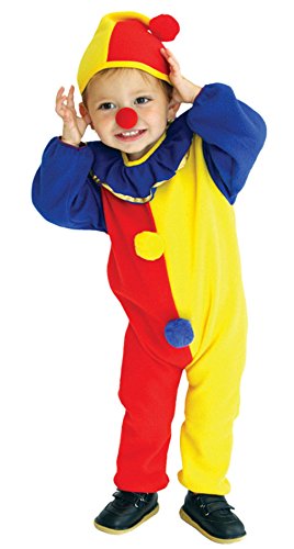 EOZY Kleinkind Clown Kostüm Halloween Jumpsuit mit Kapuze Karneval Fasching Kostüm Cosplay (M Körpergröße 110-120cm) von EOZY