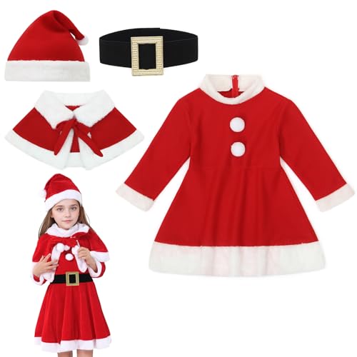 EOZY Weihnachtskleidung Set Weihnachtsmann-Kostüm Mädchen Weihnachtsmann-Kostüm für Kinder Weihnachtsmann-Kleid Mädche EOZY Weihnachtskleidung Set Weihnachtsmann-Kostüm Mädchen Weihnachtsmann-Kostüm für Kinder Weihnachtsmann-Kleid Mädche von EOZY