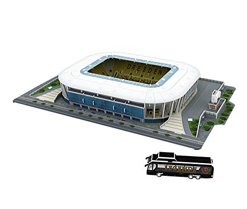 Dynamo Sportstadion Puzzle Modell, 3D Fußballplatz Modell, Fans Souvenir Kinder DIY Spielzeug (15,6"X 13,7" X 2,4") von EP-model