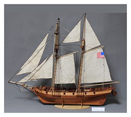 EPEDIC Für:Videoproduktion 1/50 Klassisches Holzsegelboot Harvey 1847 Holzbausatzmodell DIY & Handwerk von EPEDIC