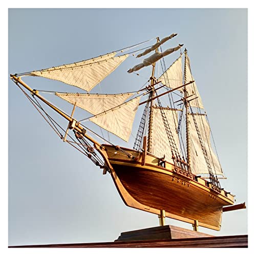 EPEDIC Für:Videoproduktion 1/96 Lasergeschnittener Klassischer Antiker Segelboot-Modellbausatz Aus Holz DIY & Handwerk von EPEDIC