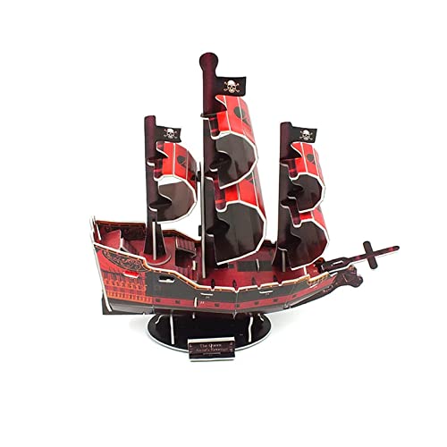 EPEDIC Für:Videoproduktion 3D-Puzzle-Papier Handgefertigtes Pädagogisches Spielzeug Piratenschiffsmodell DIY & Handwerk von EPEDIC