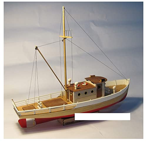 EPEDIC Für:Videoproduktion Für: Holzbootmodellbausatz Diy-Zug-Hobbymodell-Holzboot 3D-Laserschnittverhältnis 1/50 DIY & Handwerk von EPEDIC