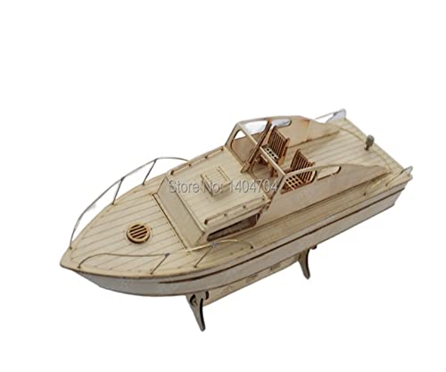 EPEDIC Für:Videoproduktion Rivas-Yachtmodell, zusammengesetzt aus einem Holzpuzzle-Sightseeing-Boot DIY & Handwerk von EPEDIC