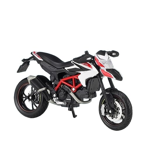 EPEDIC for:Familie und Freunde 1:18 Modellmotorrad Für:Ducati Hypermotard SP High Simulation Motorradmodell aus Druckgusslegierung von EPEDIC