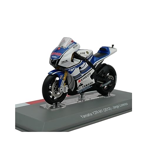 EPEDIC for:Familie und Freunde 1:18 Motorrad-Modellsammlung, Ornament, Geschenk Für: 2012 Yamaha YZR-M1 99# Legierung Motorradmodell aus Druckgusslegierung von EPEDIC