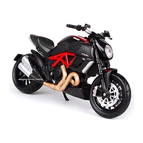 EPEDIC for:Familie und Freunde 1:18 Simulation Motorrad Modell Spielzeugauto Für: Ducati Diavel Carbon V4 Kawasaki Motorradmodell aus Druckgusslegierung von EPEDIC