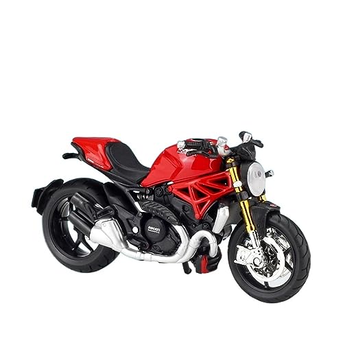 EPEDIC for:Familie und Freunde 1200S 2014 S4 Monster 696 1:18 Modell Motorrad Für:Ducati Monster Motorradmodell aus Druckgusslegierung von EPEDIC