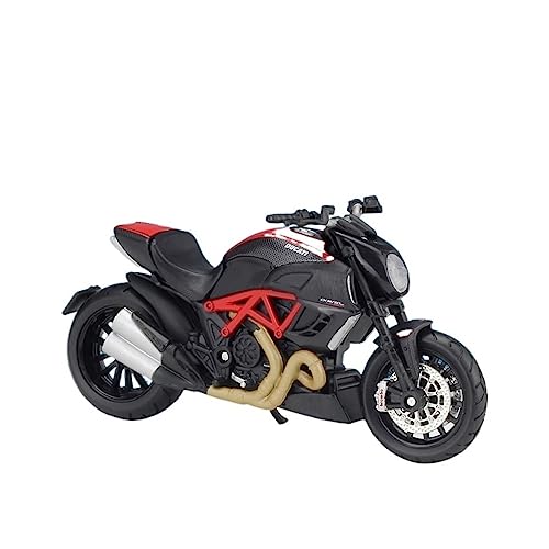EPEDIC for:Familie und Freunde Für:Ducati Simulationsauto 1:18 Für:Ducati Diavel Simulationsauto 1:18 Motorradmodell aus Druckgusslegierung von EPEDIC