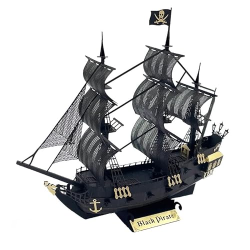 Für:Videoproduktion Für: DIY Papierminiatur-Set Schwarze Perle Piratenschiff 3D-Modell Casa Puppenhaus Kinderspielzeug Puzzle DIY & Handwerk von EPEDIC