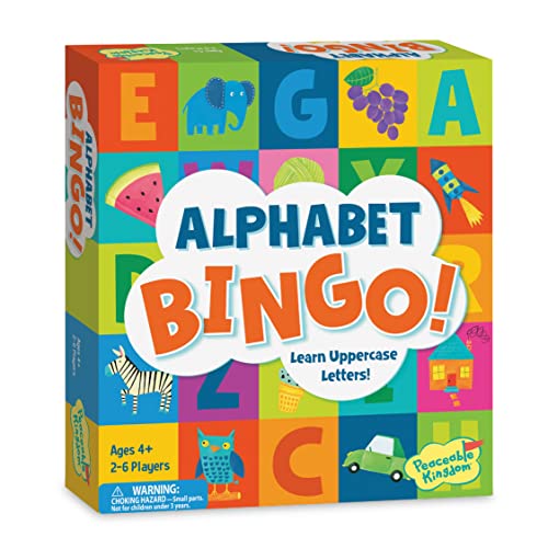 Alphabet Bingo! Letter Learning Game for Kids 4-Year-Old - Foreign Language boardgame English von Peaceable Kingdom