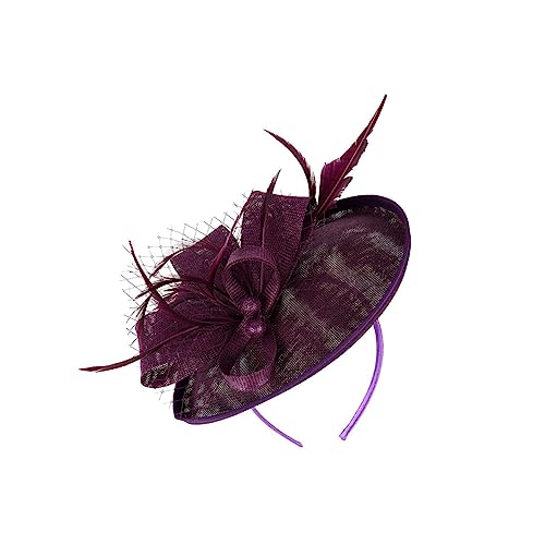EPIGEIST 1 Stück Feder Blumen Stirnband Blume Haarband Heiraten Abschlussball Frauen Schleier Haarband Party-kopfbedeckung Stirnband Für Mädchen Haarzubehör Leinenimitat Violett EPIGEIST 1 Stück Feder Blumen Stirnband Blume Haarband Heiraten Abschlussball Frauen Schleier Haarband Party-kopfbedeckung Stirnband Für Mädchen Haarzubehör Leinenimitat Violett von EPIGEIST