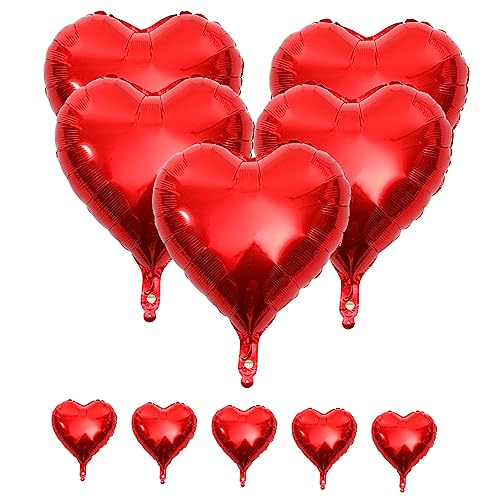EPIGEIST 10 Stück Liebe Ballon Herzen Blau weiße Herzballons Helium Willkommen luftballons Ballondekorationen Partyballon dekorativer Luftballon Herzförmiger Folienballon Aluminiumfolie rot EPIGEIST 10 Stück Liebe Ballon Herzen Blau weiße Herzballons Helium Willkommen luftballons Ballondekorationen Partyballon dekorativer Luftballon Herzförmiger Folienballon Aluminiumfolie rot von EPIGEIST