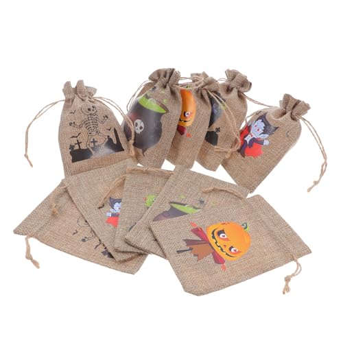 EPIGEIST 10 Stück Teiliges Halloween Geschenktüten aus Baumwoll Leinen Robuste Kordelzug Beutel mit Halloween Motiven für Süßigkeiten Partygeschenke Wiederverwendbar Dekorativ und Praktisch EPIGEIST 10 Stück Teiliges Halloween Geschenktüten aus Baumwoll Leinen Robuste Kordelzug Beutel mit Halloween Motiven für Süßigkeiten Partygeschenke Wiederverwendbar Dekorativ und Praktisch von EPIGEIST
