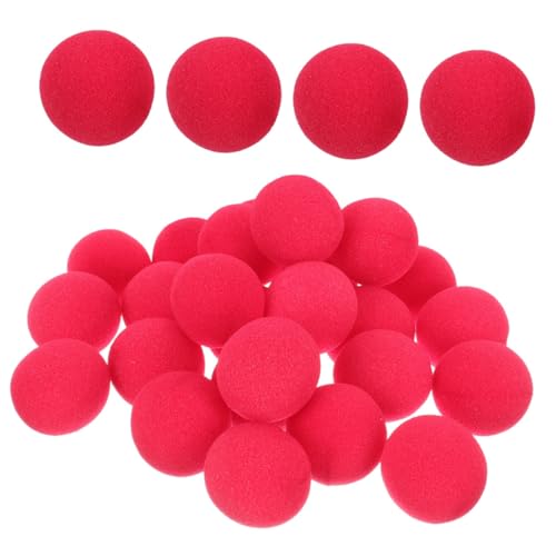 EPIGEIST 100 Stück Rote Clownnasen aus Schwamm Langlebige Sichere Sponge Nasen für Karneval Cosplay Party Accessoire Kompaktes Zirkus Kostüm Zubehör von EPIGEIST