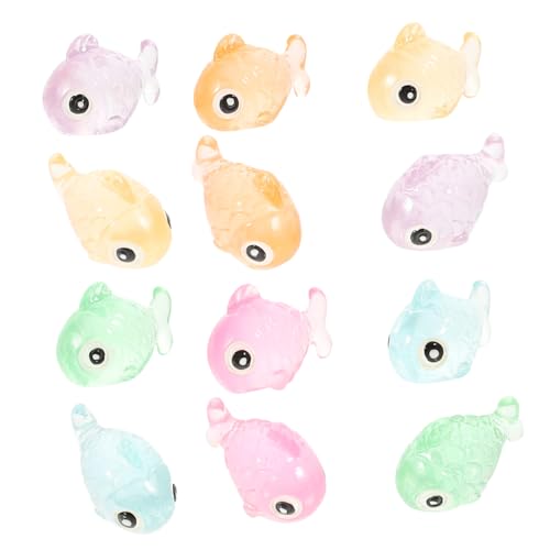EPIGEIST 12 Stck Teiliges Miniatur Leuchtende Fische aus Resin Bunte Glow in The Dark Fischfiguren für Aquarium Mikrolandschaft und Fischbehälter Dekoration Detailreiche Farbige Mini EPIGEIST 12 Stck Teiliges Miniatur Leuchtende Fische aus Resin Bunte Glow in The Dark Fischfiguren für Aquarium Mikrolandschaft und Fischbehälter Dekoration Detailreiche Farbige Mini von EPIGEIST