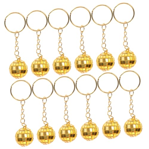 EPIGEIST 12 Stück Mini Disco Balls Schlüsselanhänger Retro Party Deko Spiegelkugel Schlüsselanhänger für Weihnachten Halloween Disco Veranstaltungen Goldene Hängedeko EPIGEIST 12 Stück Mini Disco Balls Schlüsselanhänger Retro Party Deko Spiegelkugel Schlüsselanhänger für Weihnachten Halloween Disco Veranstaltungen Goldene Hängedeko von EPIGEIST