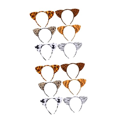 EPIGEIST 12 Stück Teiliges Tier Ohr Stirnband Kreative Tier Themen Haarschmuck mit Katzenohren Tiger Zebra und Leoparden für Kostümpartys Mottopartys und Cosplay EPIGEIST 12 Stück Teiliges Tier Ohr Stirnband Kreative Tier Themen Haarschmuck mit Katzenohren Tiger Zebra und Leoparden für Kostümpartys Mottopartys und Cosplay von EPIGEIST