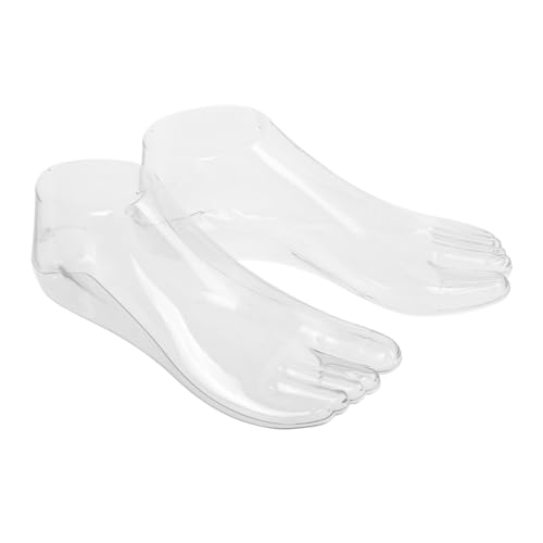 EPIGEIST 1Paar Realistische Frauen Plastik Fuß Modell Für Schuhe Socke Halter Display Modell Für Einzelhandel Und Fotografie Transparente Verstärkte Ausführung von EPIGEIST