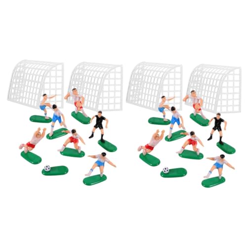 EPIGEIST 2 Sätze Fußball Tortendeko aus Sicherem Soccer Cake Decors mit und Spielern Fußball Themen Landschaftsdekor für Kindergeburtstag und Party von EPIGEIST