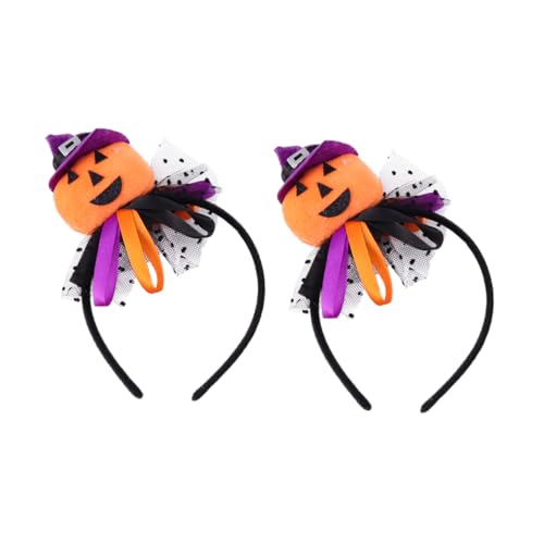 EPIGEIST 2 Stück Halloween Haarreif Kürbis Spinne Lustiger Kopfschmuck für Erwachsene und Dekoratives Halloween Haarband für Party Festival und Kostümspaß von EPIGEIST