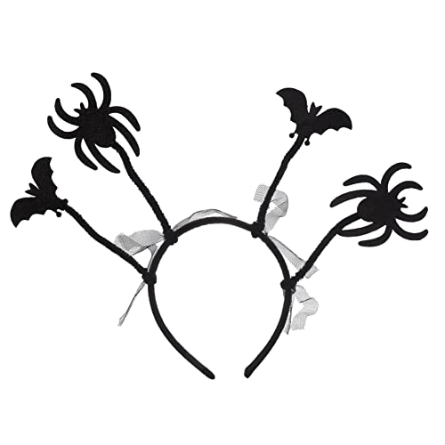 EPIGEIST 2 Stück Halloween Haarreifen Teiliges Bat und Spinnen Stirnband Leichtes Komfortables Cosplay Haarschmuck für Halloween Party Einzigartiges Schwarzes Stirnband für Erwachsene für von EPIGEIST