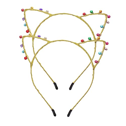 EPIGEIST 2 Stück Katzenohren Haarbänder mit Metallglöckchen Leichtes Party Stirnband Atmungsaktiv und Bequem Niedliches Cosplay Zubehör für Mädchen und Damen für Weihnachts und EPIGEIST 2 Stück Katzenohren Haarbänder mit Metallglöckchen Leichtes Party Stirnband Atmungsaktiv und Bequem Niedliches Cosplay Zubehör für Mädchen und Damen für Weihnachts und von EPIGEIST