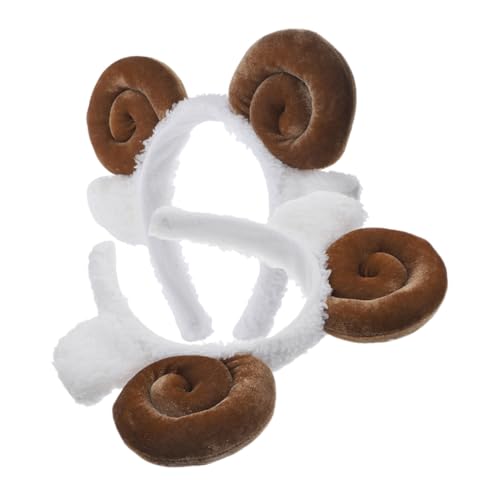 EPIGEIST 2 Stück Niedliches Schafhorn Stirnband aus Weichem Fleece Cartoon Party Haarreifen für Karneval Halloween Musikfestivals und Cosplay Langlebiges Modisches Accessoire für Erwachsene EPIGEIST 2 Stück Niedliches Schafhorn Stirnband aus Weichem Fleece Cartoon Party Haarreifen für Karneval Halloween Musikfestivals und Cosplay Langlebiges Modisches Accessoire für Erwachsene von EPIGEIST