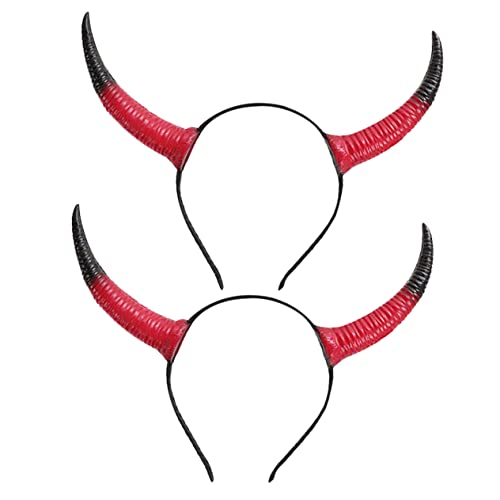EPIGEIST 2 Stück Ox Horn Stirnband Leichtes Komfortables Haarband mit Teufelshorn Design für Frauen und Mädchen Party und Karnevalsaccessoire für Halloween Geburtstag Maskerade und EPIGEIST 2 Stück Ox Horn Stirnband Leichtes Komfortables Haarband mit Teufelshorn Design für Frauen und Mädchen Party und Karnevalsaccessoire für Halloween Geburtstag Maskerade und von EPIGEIST