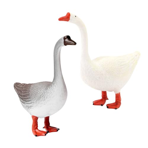 EPIGEIST 2 Stück Realistische Gans Figur Kunststoff Farmtier Dekofigur Lernspielzeug für Haus Garten Terrasse mit Naturgetreuem Design und Feiner Handwerkskunst EPIGEIST 2 Stück Realistische Gans Figur Kunststoff Farmtier Dekofigur Lernspielzeug für Haus Garten Terrasse mit Naturgetreuem Design und Feiner Handwerkskunst von EPIGEIST