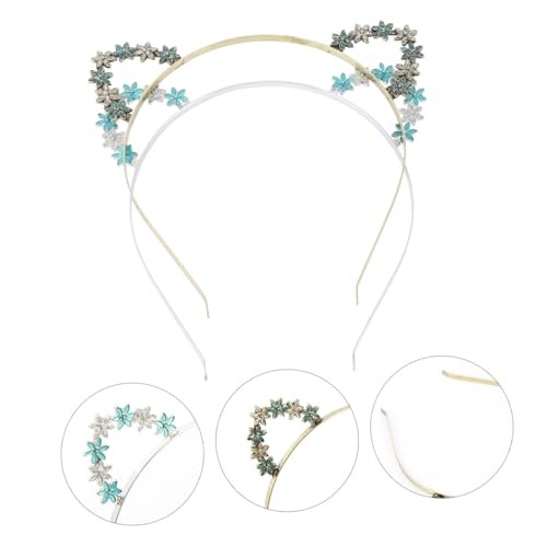 EPIGEIST 2 Stück Teiliges Katzenohren Haarreif aus Hochwertigem Leichtem Legierungsmaterial Langlebig nicht Verblassend mit Niedlichem Blumen Design für Kostüm Karneval Weihnachten und EPIGEIST 2 Stück Teiliges Katzenohren Haarreif aus Hochwertigem Leichtem Legierungsmaterial Langlebig nicht Verblassend mit Niedlichem Blumen Design für Kostüm Karneval Weihnachten und von EPIGEIST
