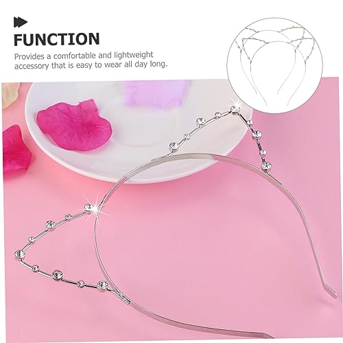 EPIGEIST 2 Stück Teiliges Katzenohren Haarreif mit Funkelnden Strasssteinen Eleganter Party Haarreif für Damen Leichtes Komfortables Kopfschmuck Zubehör für Karneval Hochzeit und Alltag EPIGEIST 2 Stück Teiliges Katzenohren Haarreif mit Funkelnden Strasssteinen Eleganter Party Haarreif für Damen Leichtes Komfortables Kopfschmuck Zubehör für Karneval Hochzeit und Alltag von EPIGEIST