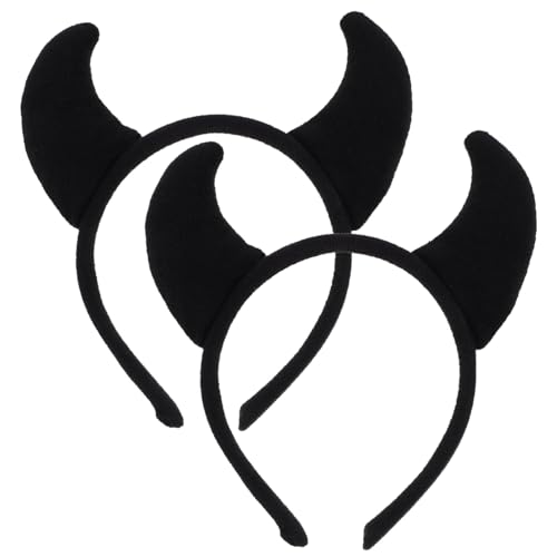 EPIGEIST 2 Stück Teiliges Teufelshörner Haarreif Set Schwarz Leichter Haarschmuck mit Einzigartigem Design für Halloween Karneval Kostüm und Cosplay Partys Dekorativ und Fotogen EPIGEIST 2 Stück Teiliges Teufelshörner Haarreif Set Schwarz Leichter Haarschmuck mit Einzigartigem Design für Halloween Karneval Kostüm und Cosplay Partys Dekorativ und Fotogen von EPIGEIST
