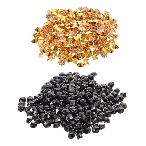 EPIGEIST 2Er-Pack Diamanten Gold Schwarz mit Spitzem Rückseite Funkelnde Vase Füller Streudeko Kristall Strass für Hochzeitsfeier Tischdeko und Festliche Raumgestaltung EPIGEIST 2Er-Pack Diamanten Gold Schwarz mit Spitzem Rückseite Funkelnde Vase Füller Streudeko Kristall Strass für Hochzeitsfeier Tischdeko und Festliche Raumgestaltung von EPIGEIST