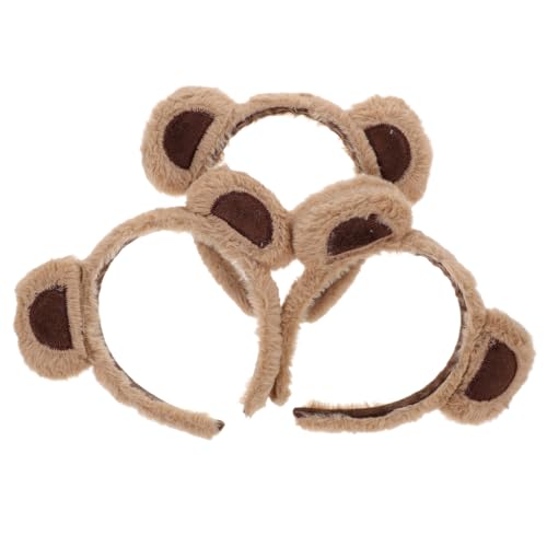 EPIGEIST 3 Stück Bärenohren Haarreif Niedliches Weiches Tierohren Stirnband für Cosplay Partys und Make Up Hochwertige Bequeme Kopfbedeckung für Damen und Mädchen EPIGEIST 3 Stück Bärenohren Haarreif Niedliches Weiches Tierohren Stirnband für Cosplay Partys und Make Up Hochwertige Bequeme Kopfbedeckung für Damen und Mädchen von EPIGEIST