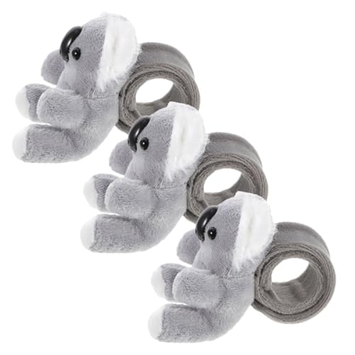 EPIGEIST 3 Stück Slap Armbänder Korbarmbänder Tier Slap Bänder Tier Armbänder Plüsch Tier Armbänder Geburtstags Tier Slap Bänder Jungen Slap Bänder Pp Baumwolle Leicht von EPIGEIST