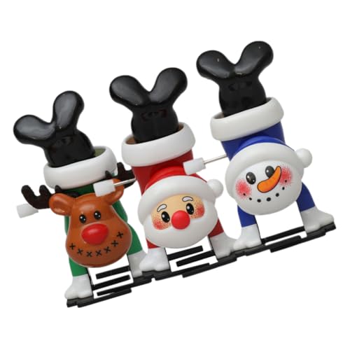 EPIGEIST 3 Stück Weihnachtsaufziehspielzeug Rentier Schneemann Weihnachtsmann aus Sicherem Material Niedliche Party Geschenkidee für Weihnachtsstrümpfe und Festliche Deko EPIGEIST 3 Stück Weihnachtsaufziehspielzeug Rentier Schneemann Weihnachtsmann aus Sicherem Material Niedliche Party Geschenkidee für Weihnachtsstrümpfe und Festliche Deko von EPIGEIST