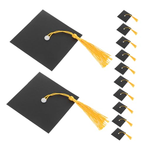 EPIGEIST 50 Set -abschlusskappe Kuchen Topper Einzigartige Schokoladendekorationen Für Abschlussfeier Mini Grad Cap Bottle Decor Party Supplies von EPIGEIST