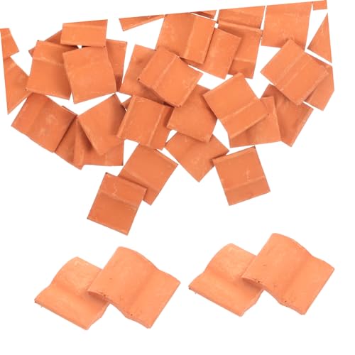EPIGEIST 50 Stück Mini-Steine Miniaturschaum Dekoration Gefälschter Ziegelstein Gefälschte Dachziegelmodelle Kleine Simulierte Dachziegel Simulation Von Dachziegeln Mini-dachziegel Ton EPIGEIST 50 Stück Mini-Steine Miniaturschaum Dekoration Gefälschter Ziegelstein Gefälschte Dachziegelmodelle Kleine Simulierte Dachziegel Simulation Von Dachziegeln Mini-dachziegel Ton von EPIGEIST