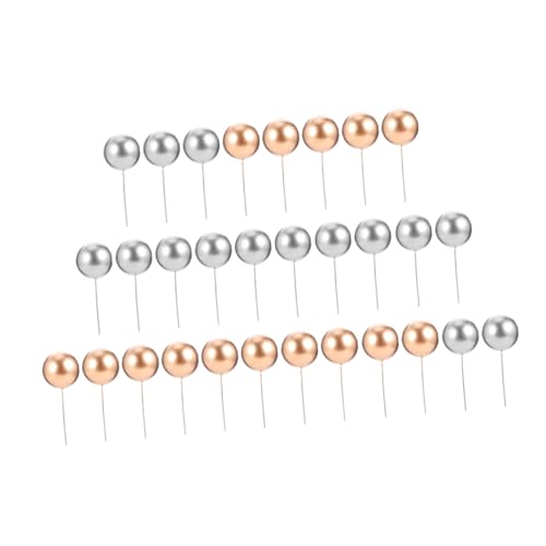 EPIGEIST 50 Stück Teiliges Cake Picks Schaumstoff Kugeln Tortendeko Wiederverwendbare Dessert Topper für Geburtstagstorten Vielseitige Partydekoration Einfache Anwendung Silber und Gold EPIGEIST 50 Stück Teiliges Cake Picks Schaumstoff Kugeln Tortendeko Wiederverwendbare Dessert Topper für Geburtstagstorten Vielseitige Partydekoration Einfache Anwendung Silber und Gold von EPIGEIST