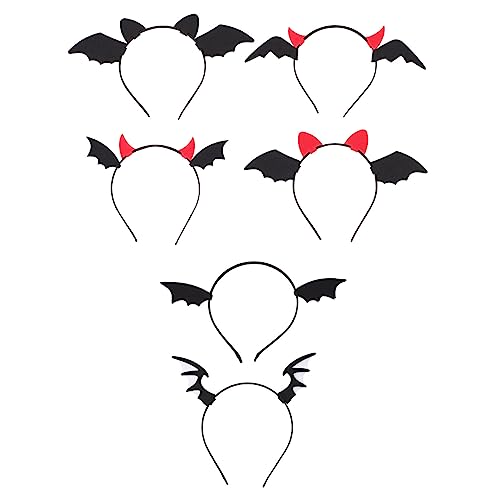 EPIGEIST 6 Stück Teiliges Halloween Haarreif mit Teufelsflügeln und Hörnern Kreative Kopfbedeckung für Karneval Mottoparty und Festtage Langlebiges Design als Dekorativer Haarschmuck EPIGEIST 6 Stück Teiliges Halloween Haarreif mit Teufelsflügeln und Hörnern Kreative Kopfbedeckung für Karneval Mottoparty und Festtage Langlebiges Design als Dekorativer Haarschmuck von EPIGEIST