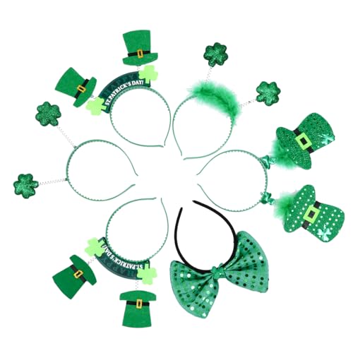 EPIGEIST 6 Stück Teiliges St Patrick Haarschmuck Grün mit Kleeblatt Pailletten Schleifen Haarreif Leicht und Bequem für Erwachsene Festliche Kopfbedeckung St Patricks Day Zubehör EPIGEIST 6 Stück Teiliges St Patrick Haarschmuck Grün mit Kleeblatt Pailletten Schleifen Haarreif Leicht und Bequem für Erwachsene Festliche Kopfbedeckung St Patricks Day Zubehör von EPIGEIST