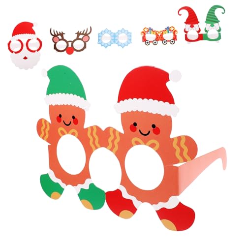 EPIGEIST 6 Stück Teiliges Weihnachts Papierbrillen Partybrillen mit Kreativen Xmas Designs Leichte Fotorequisiten für Karneval Kostüm und Weihnachtsfeiern Einfach zu Tragen und EPIGEIST 6 Stück Teiliges Weihnachts Papierbrillen Partybrillen mit Kreativen Xmas Designs Leichte Fotorequisiten für Karneval Kostüm und Weihnachtsfeiern Einfach zu Tragen und von EPIGEIST