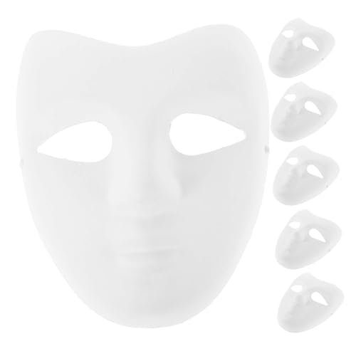 EPIGEIST 6-teilige Papiermasken: Blanko-weiße Masken Für Diy-kunstprojekte – Bemalbares Papierkostüm Für Halloween-maskenpartys Und Familienaktivitäten EPIGEIST 6-teilige Papiermasken: Blanko-weiße Masken Für Diy-kunstprojekte – Bemalbares Papierkostüm Für Halloween-maskenpartys Und Familienaktivitäten von EPIGEIST