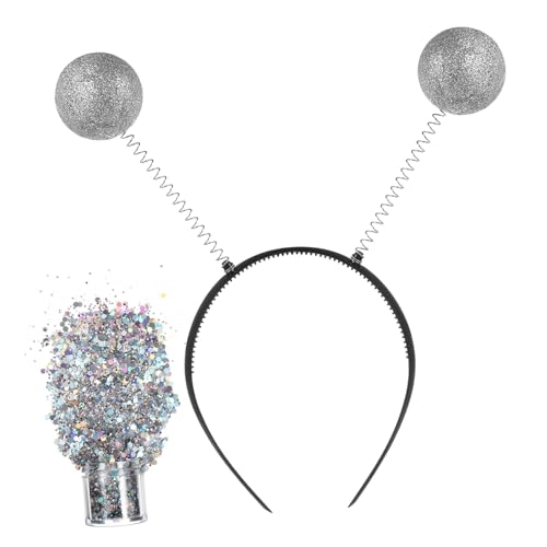 EPIGEIST Ausgefallenes Antennen Stirnband Damenhaar mit Dekorativen Kugeln Leichter Kunststoff Komfortabel für Haartypen für Halloween Karneval Party und Cosplay Accessoire von EPIGEIST