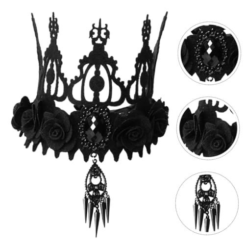 EPIGEIST Barock Krone Haarreif Halloween Party Kopfschmuck Damen Masquerade Kostüm Zubehör Langlebig und Einzigartig für Frauen und Mädchen von EPIGEIST