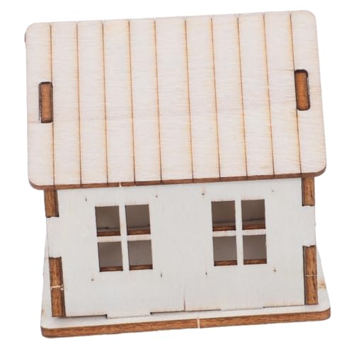 EPIGEIST DIY Holzhaus Modell Bausatz Aus Massivholz Miniatur Haus Dekor Für Weihnachtsdekoration Familien Bastelset Kreative Geschenkidee von EPIGEIST