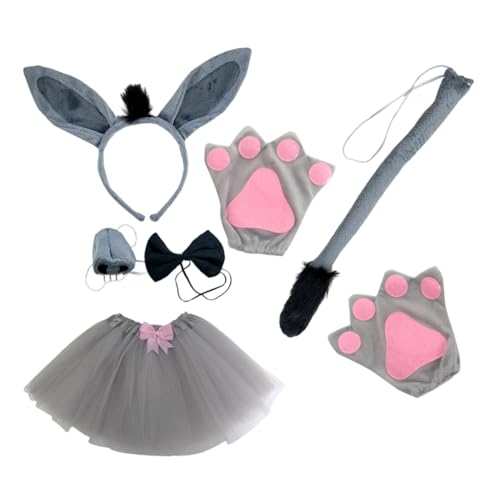 EPIGEIST Esel Kostüm Set Teilig mit Ohren Stirnband und Requisiten für Party Karneval Bühne Cosplay Erwachsene EPIGEIST Esel Kostüm Set Teilig mit Ohren Stirnband und Requisiten für Party Karneval Bühne Cosplay Erwachsene von EPIGEIST