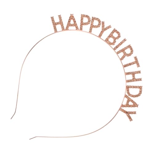 EPIGEIST Geburtstag Stirnband Erwachsene bunt funkeln Kind Prinzessin Geburtstags-Stirnband für Frauen Haarzubehör Party-Kopfbedeckung Geburtstag Haarschmuck Geburtstagsstadband Legierung von EPIGEIST
