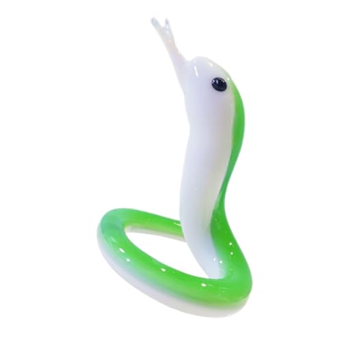 EPIGEIST Glasschlangenverzierung Schlangen Kleine Ornamente Mini-schlangenstatue Miniatur-schlangenfiguren Chinesische Schlangenstatue Schlangen-miniaturfiguren Mini-glastiere Light Green EPIGEIST Glasschlangenverzierung Schlangen Kleine Ornamente Mini-schlangenstatue Miniatur-schlangenfiguren Chinesische Schlangenstatue Schlangen-miniaturfiguren Mini-glastiere Light Green von EPIGEIST